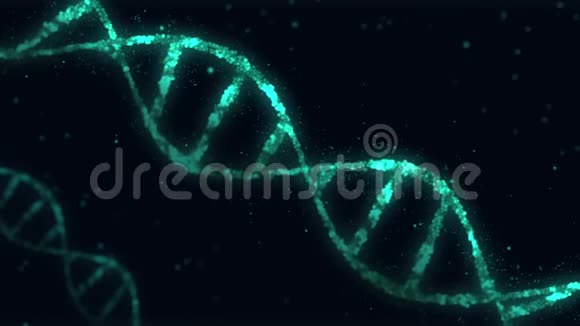 DNA螺旋粒子动画视频的预览图