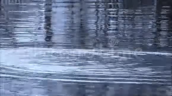 平静的碧波荡漾在河中视频的预览图