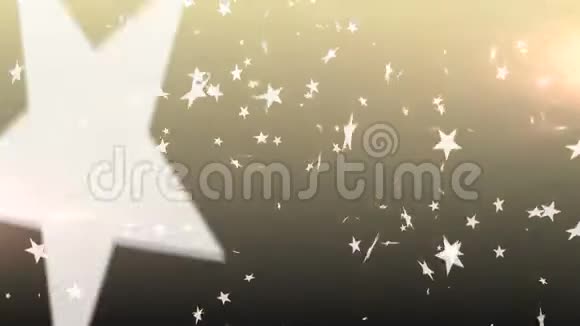星星落在明亮的背面视频的预览图