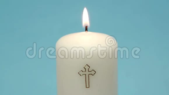 基督教蜡烛燃烧被吹灭视频的预览图