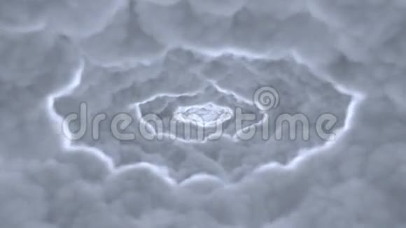 穿过云层隧道飞行视频的预览图