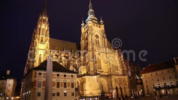 捷克共和国布拉格城堡圣维特大教堂罗马天主教大教堂视频的预览图