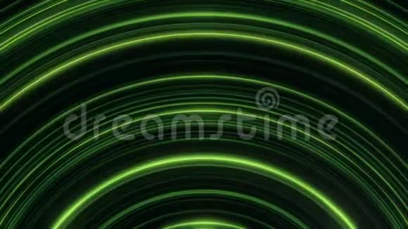 流光溢彩弧光缭绕绿线纹闪不休抽象彩虹光条纹的无缝可循环动画视频的预览图