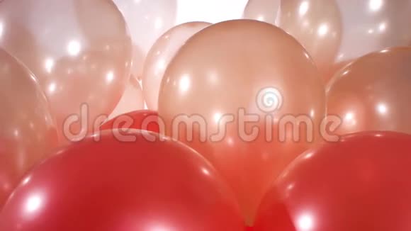 生日会红金气球背景视频的预览图