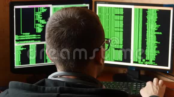 打破眼镜密码的黑客黑客入侵网络系统视频的预览图