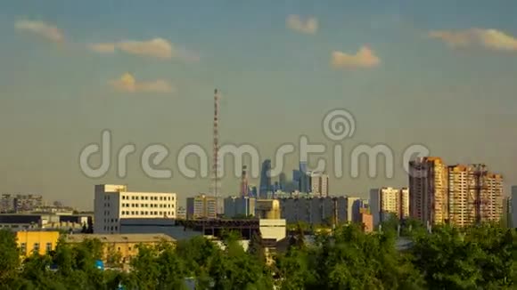 莫斯科市时间流逝录像视频的预览图