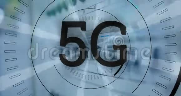 5G写在一个未来派的圆圈中间视频的预览图