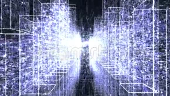 虚拟空间中的发光隧道视频的预览图