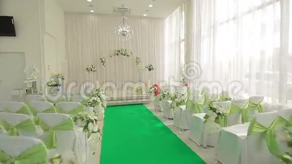 为婚礼装饰的大厅视频的预览图