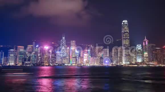 香港市区时间已过可从维多利亚港观赏视频的预览图