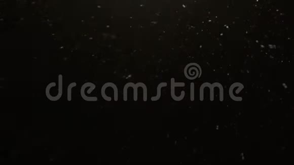 黑色背景下雪的缓慢运动视频的预览图