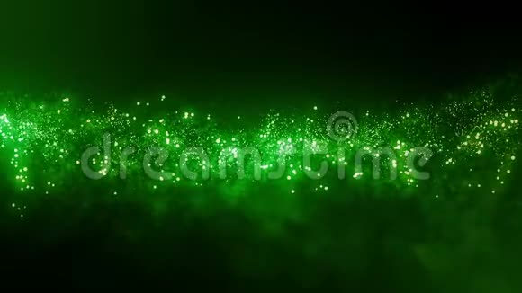 电影绿色粒子视频的预览图