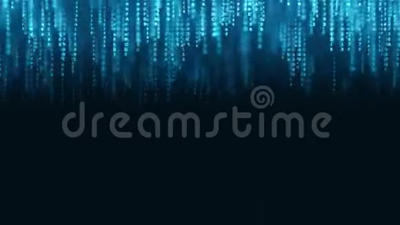 蓝色电脑代码字符串黑色空格为铭文可循环运动背景视频的预览图