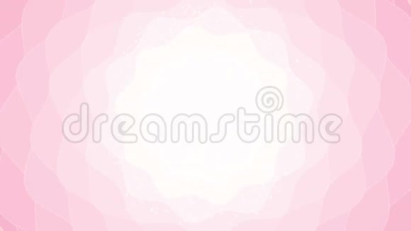 浅粉红色可爱抽象花背景无缝环运动横幅背景与闪亮的bokeh闪闪发光视频的预览图