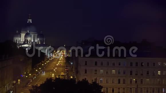 夜晚城市的灯光视频的预览图
