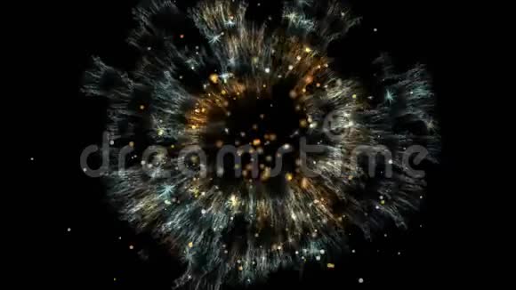 抽象爆炸花灯图案背景烟花元素背景视频的预览图