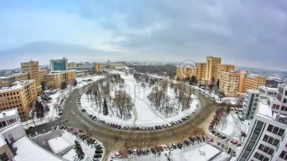 哈尔科夫市从傍晚时分开始乌克兰视频的预览图