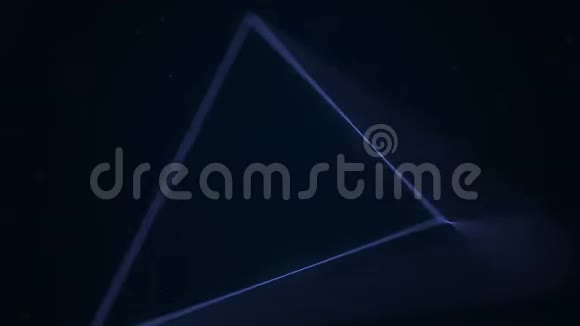 蓝色几何立体四面体3与图形相关的循环动画视频的预览图