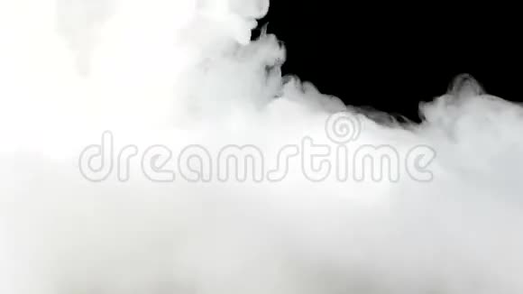 密集的烟雾背景化学反应黑色视频的预览图