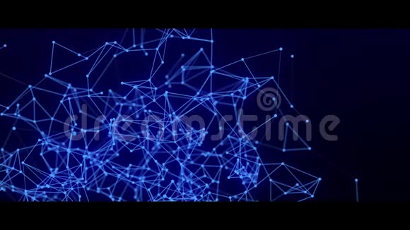 抽象连接点和线科学技术背景视频的预览图