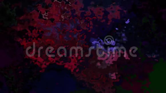 动画背景无缝环视频水彩花效果黑色深紫色紫罗兰色勃艮第和栗色视频的预览图
