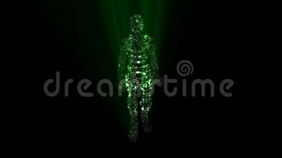 步行男子前视绿灯3渲染动画循环视频的预览图