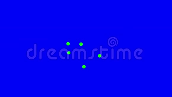绿色粒子填充蓝色屏幕视频的预览图