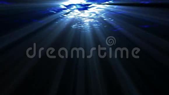 水下海浪有光线视频的预览图
