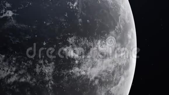 外太空的真实月球高细节纹理3D渲染4公里视频的预览图