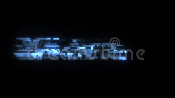 酷故障文字动画背景标志无缝环新质量通用技术动态视频的预览图