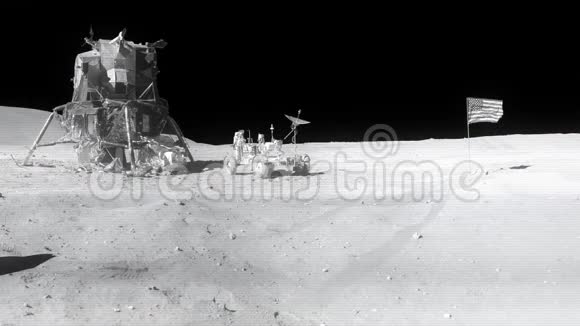 宇航员在月球上跳舞这段视频的元素由美国宇航局提供视频的预览图