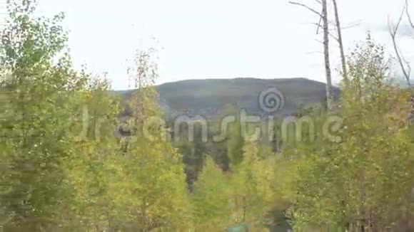 绿松林覆盖的鞑靼山脉视频的预览图