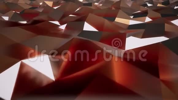 水晶闪亮的三角形表面三维真实镜头视频的预览图