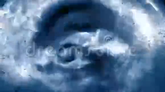 蓝色水滴复古背景视频的预览图
