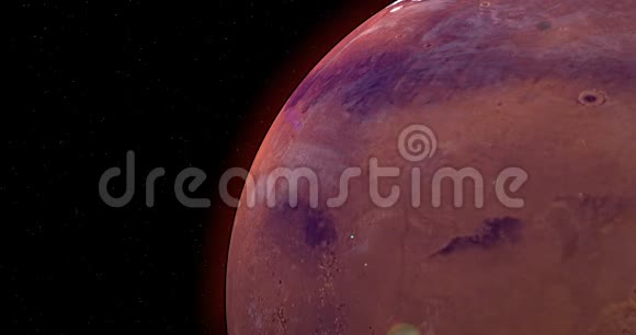火星4宇宙旋转的K动画视频的预览图