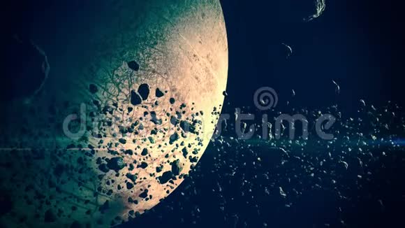 小行星场4KCG动画视频的预览图