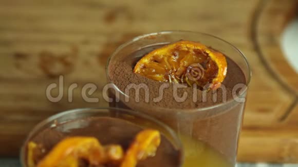 巧克力慕斯加橙果冻视频的预览图