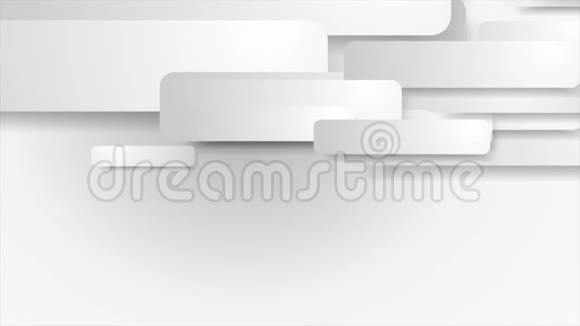 白色和灰色纸的几何形状视频动画视频的预览图