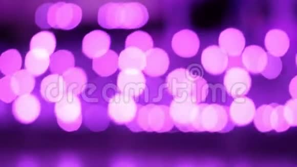 紫色抽象波克背景的光从泰国兰纳灯笼晚上义蓬节庆祝概念视频的预览图