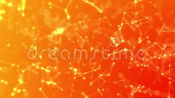 摘要橙丛背景浮动结构高技术循环背景科学网络技术视频的预览图