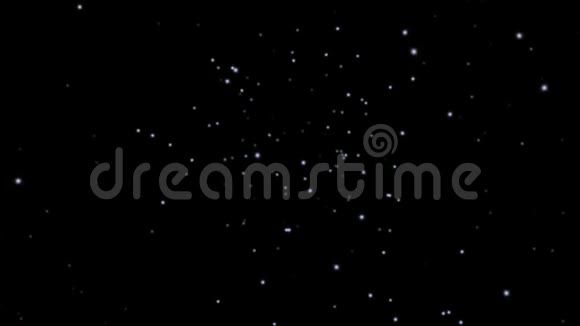 太空飞行夜空中的星星视频的预览图