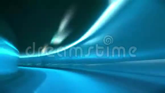 穿过隧道模糊发光视频的预览图