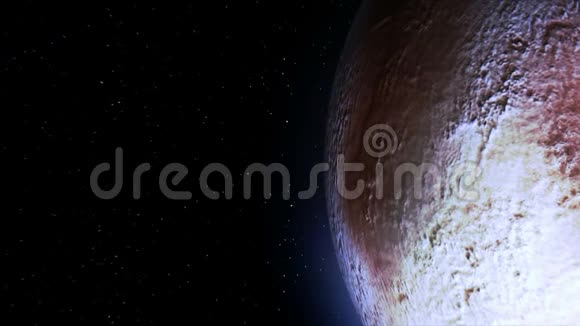 宇宙飞船飞过冥王星视频的预览图