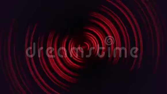 80年代风格的抽象运动红圈视频的预览图