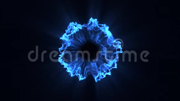 10个蓝色粒子冲击覆盖图形元素视频的预览图
