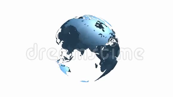 一个蓝色透明的三维地球循环视频的预览图