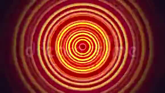 80年代风格的抽象运动红圈视频的预览图