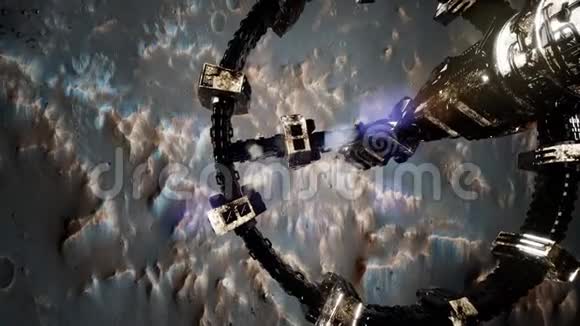 探测火星上空的宇宙飞船视频的预览图