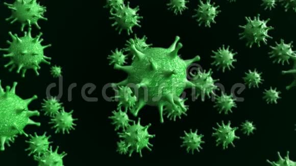 关注致命微生物的细胞动画视频的预览图