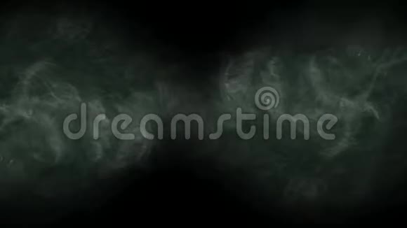 黑色背景高清1920x1080绿色烟雾视频的预览图